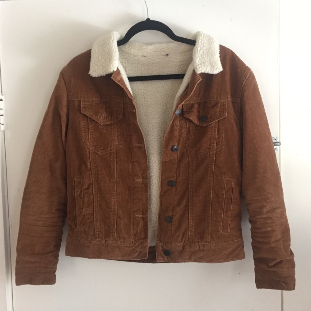 Brandy Melville Corduroy Lined Jacket